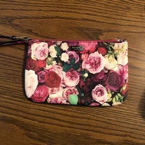Kate Spade floral print wristlet